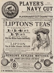 Page de publicités (gravure) - English School