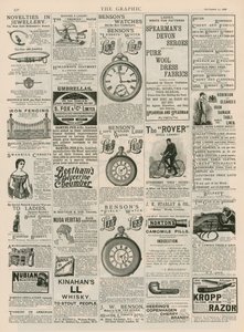 Page de publicité de The Graphic, 22 septembre 1888 - English School