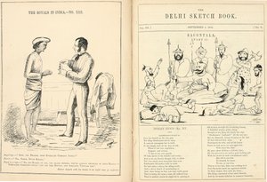 Pages du carnet de croquis de Delhi