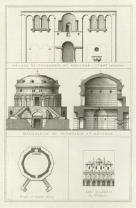 Palais et mausolée de Théodoric à Ravenne, Italie, Ve et VIe siècles - English School