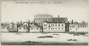 Palais de Whitehall depuis la Tamise, Westminster, Londres, Royaume-Uni - English School