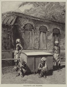 Palanquin et porteurs - English School