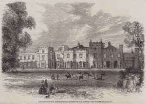 Maison Panshanger, Hertfordshire, le siège du comte Cowper (gravure) - English School