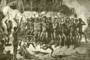 Danse de guerre papoue - English School