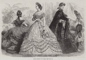 Modes de Paris pour avril (gravure) - English School