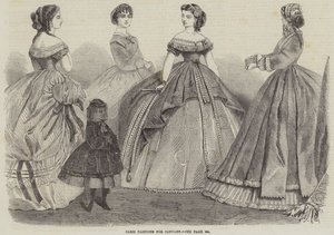 Modes parisiennes pour janvier (gravure) - English School