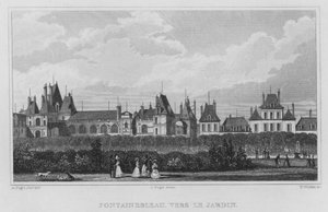 Paris, Fontainebleau, vers le jardin - English School