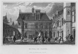 Paris, Hôtel de Cluny, au quinzième siècle