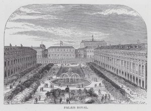 Paris, Palais Royal (gravure) - English School