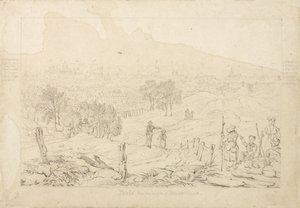 Paris depuis les hauteurs de Belleville, 1815