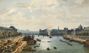 Paris, depuis le Pont Carrousel - English School