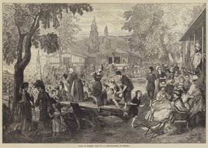 Paris en été, Bain de la Grenouillère, à Croissy - English School