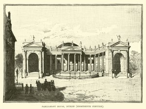 Maison du Parlement, Dublin, XVIIIe siècle - English School