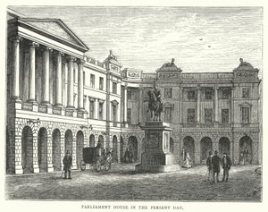 Parliament House de nos jours (gravure) - English School