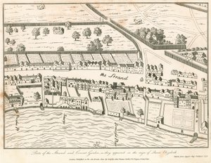 Partie du Strand et Covent Garden, Londres, tels qu