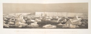 Partie de la Barrière Polaire Sud à 180 pieds au-dessus du niveau de la mer