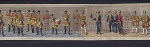 Partie du panorama du mariage de la reine Victoria, c.1840