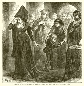 Séparation de la reine Élisabeth Wydville et de son fils, le duc d