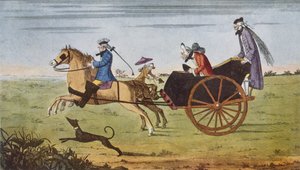 Passager dans une calèche, 