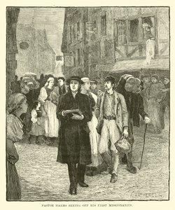 Le pasteur Harms voyant partir ses premiers missionnaires - English School
