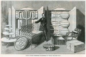 Meubles pliants brevetés par Mannstein de Vienne - English School