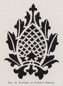 Motif ou pochoir positif (lithographie)
