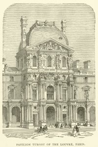 Pavillon Turgot du Louvre, Paris (gravure) - English School