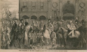 Paix proclamée à la Bourse Royale en 1748 - English School