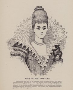 Coiffure en forme de poire (gravure)