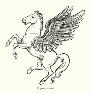Pégase saillant (gravure) - English School