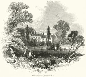 Pembroke Lodge, Richmond Park (gravure) - English School