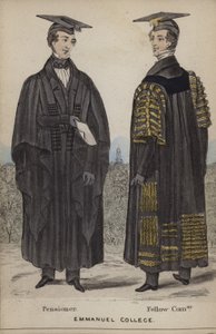 Pensionnaire, Fellow Commoner, Emmanuel College - English School