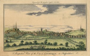 Vue Perspective de la Ville de Lichfield