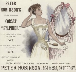 Corset Sylphide de renommée mondiale de Peter Robinson - English School