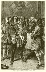 Pierre le Grand et Louis XV - English School