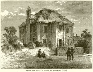 Maison de Pierre le Grand à Deptford (1850) - English School