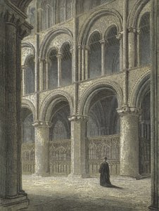 Cathédrale de Peterborough, vue à travers le transept nord - English School