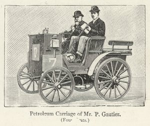 Voiture à pétrole de M. P Gautier - English School