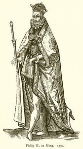 Philippe II en tant que roi - English School