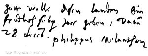 Philip Melancthon, né en 1497, mort en 1560 - English School