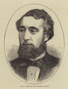 Philip Phillips, le pèlerin chantant (gravure) - English School