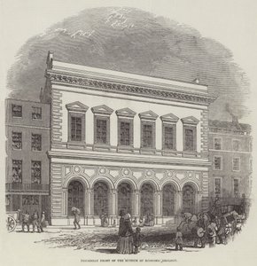 Façade de Piccadilly du musée de géologie économique (gravure) - English School