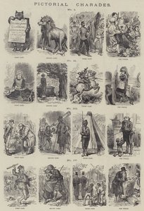 Charades picturales (gravure) - English School