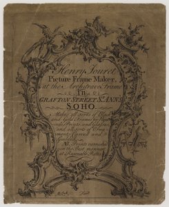 Fabricant de cadres, Henry Jouret, carte de visite - English School