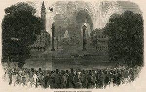 Modèle de Venise au jardin de Vauxhall, Londres - English School
