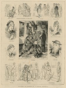 Images de Londres par un artiste français - English School