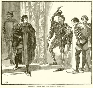 Piers Gaveston et les barons - English School
