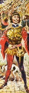 Piers Gaveston au couronnement du roi Édouard - English School
