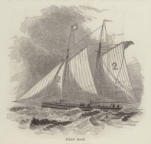 Bateau pilote (gravure) - English School