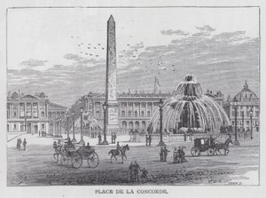 Place de la Concorde (gravure) - English School